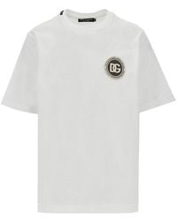 Dolce & Gabbana - Logo Patch T-Shirt - Lyst