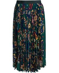 Sacai - Floral Print Skirt - Lyst