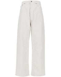 Phoebe Philo - Cotton Drill Drop Jeans - Lyst