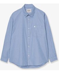 Carhartt - Keene Striped Cotton Shirt - Lyst