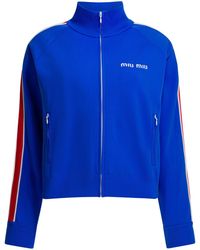 Miu Miu - Zipper Sweatshirt - Lyst