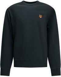 Maison Kitsuné - "Fox Head" Crew-Neck Sweatshirt - Lyst
