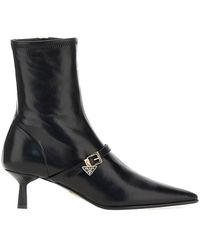 Prada - Stretch Nappa Leather Ankle Boots - Lyst