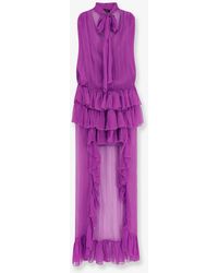 ACTUALEE - Dress Asymmetric Voile - Lyst