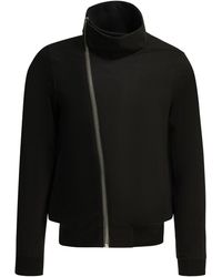 Rick Owens - "Bauhaus" Zippered Sweatshirt - Lyst