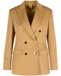 Max Mara - 'Pesche' Camel Blazer - Lyst