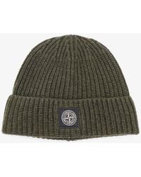 Stone Island - Geelong Virgin Wool Hat - Lyst