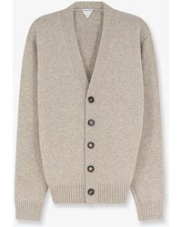 Bottega Veneta - Cashmere Blend Cardigan With Intreccio Patch - Lyst