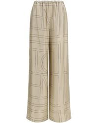 TOTEME - Pants Silk Monogram - Lyst