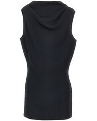 KHAITE - Crepe Satin Mini Dress - Lyst