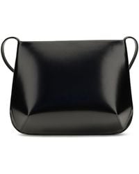 Faune - Loge Brushed Leather Crossbody Bag Noir - Lyst