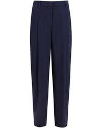 Giorgio Armani - Pleated Silk Pants - Lyst