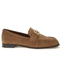 Fendi - Suede Loafers - Lyst