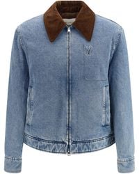 Ami Paris - Ami De Coeur Denim Jacket - Lyst