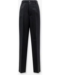 Laneus - Viscose And Linen Trousers - Lyst
