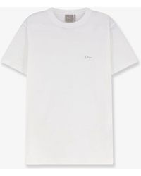 Dior - Dior Cotton T-Shirt With Logo Embroidery - Lyst