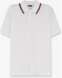 Gucci - Cotton Polo Shirt With Web Detail - Lyst