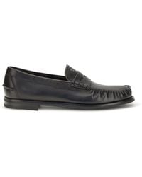 Prada - Vintage Leather Loafers Nero+Cuio - Lyst