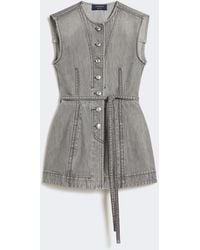 Max Mara - Denim Sleeveless Top - Lyst