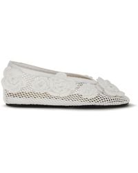 Ganni - Jenny Mesh Ballerinas - Lyst