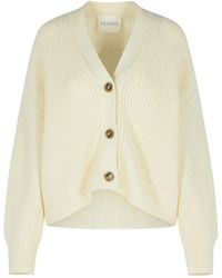Closed - Alpaca Blend Cardigan Ivory - Lyst
