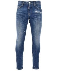 DSquared² - Stretch Denim Skater Jeans - Lyst
