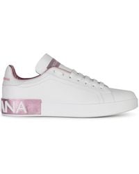 Dolce & Gabbana - Sneakers Portofino Calfskin - Lyst