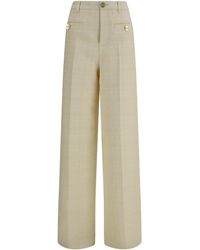 Gucci - Cotton Tweed Check Pants - Lyst