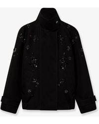 Golden Goose - Denim Jacket With Floral Details - Lyst