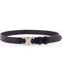 Celine - Leather Triomphe Belt - Lyst
