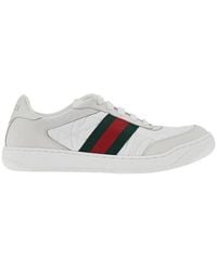 Gucci - 'Screener' Nylon And Leather Sneakers - Lyst