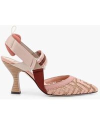 Fendi - "Colibrì 85Mm" Heeled Slingback Pumps - Lyst