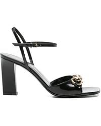 Gucci - Signora 85Mm Heeled Sandals - Lyst