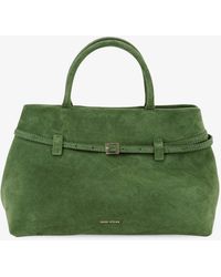 MANU Atelier - Le Cambon 35 Suede Handbag Velvet - Lyst