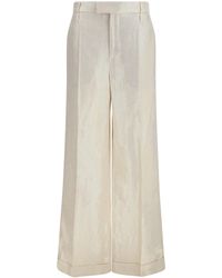 Brunello Cucinelli - Linen Tailored Pants - Lyst