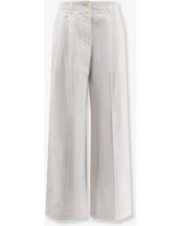 TOTEME - Relaxed Cotton Trousers - Lyst