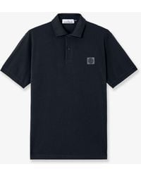 Stone Island - Organic Cotton Polo Shirt - Lyst