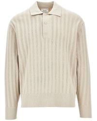 Forét - 'Base' Knitted Polo Shirt - Lyst
