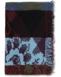 Dries Van Noten - Scarf, Mixed Print Fringed — Merino Wool (Ovis Aries) - Lyst