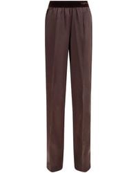 Tom Ford - Stretch Silk Satin Pants - Lyst