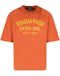 DSquared² - Brick Cotton T-Shirt - Lyst