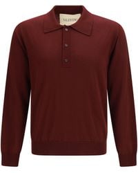 Valentino - Wool Polo With Vlogo Embroidery - Lyst