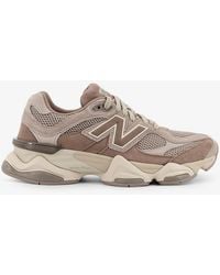 New Balance - 9060 Mesh And Suede Sneakers - Lyst