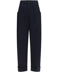 Jacob Cohen - Lindsay Barrel Wide Pants Gabardine - Lyst