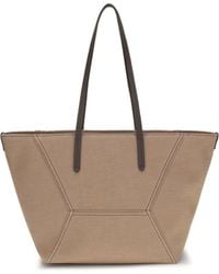 Brunello Cucinelli - Canvas Shoulder Bag - Lyst