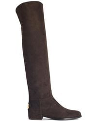 Dolce & Gabbana - Ebony Suede Boots - Lyst