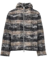Our Legacy - Check Wool-Blend Full-Zip Hoodie - Lyst