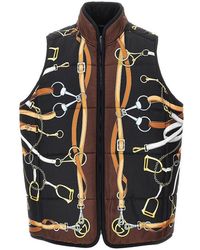 Gucci - Silk And Cotton Twill Reversible Vest - Lyst