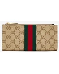 Gucci - Gg Wallet With Web Detail - Lyst