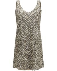 Brunello Cucinelli - Short Sequin Dress - Lyst